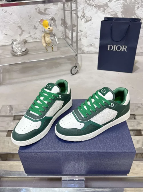 Dior B27 White Leather Sneakers Style 0342