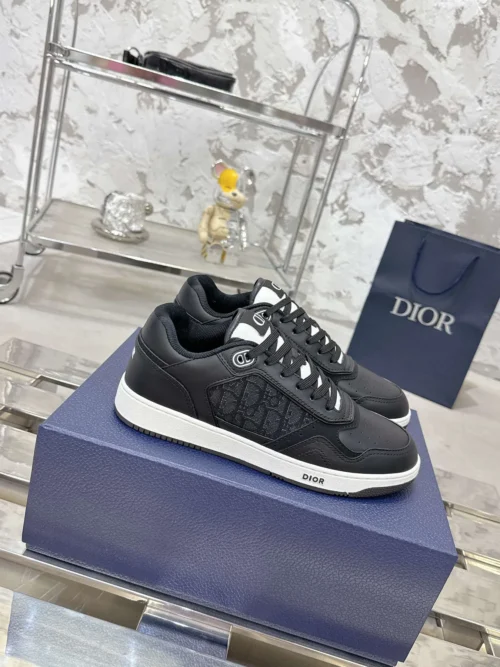 Dior B27 White Leather Sneakers Style 0343
