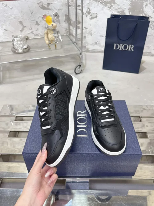 Dior B27 White Leather Sneakers Style 0343