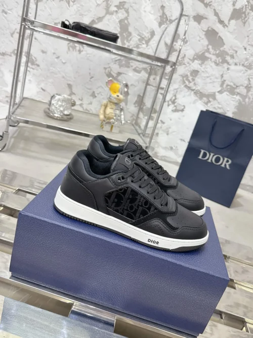 Dior B27 White Leather Sneakers Style 0344