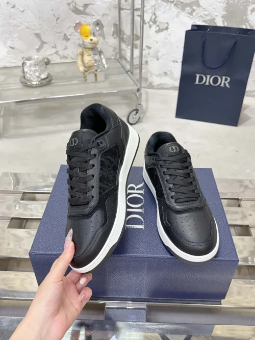 Dior B27 White Leather Sneakers Style 0344