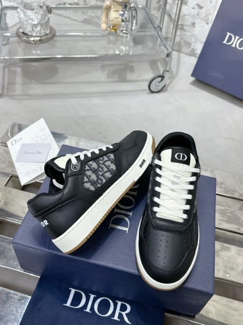 Dior B27 White Leather Sneakers Style 0354