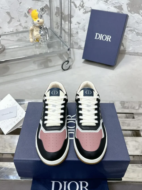Dior B27 White Leather Sneakers Style 0355