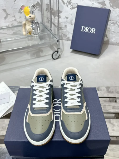 Dior B27 White Leather Sneakers Style 0356