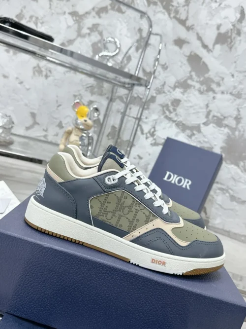 Dior B27 White Leather Sneakers Style 0356
