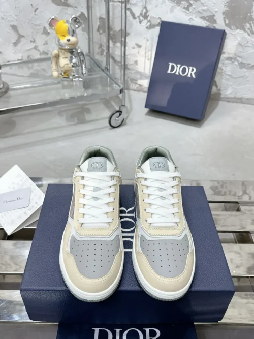 Dior B27 White Leather Sneakers Style 0357