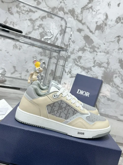 Dior B27 White Leather Sneakers Style 0357