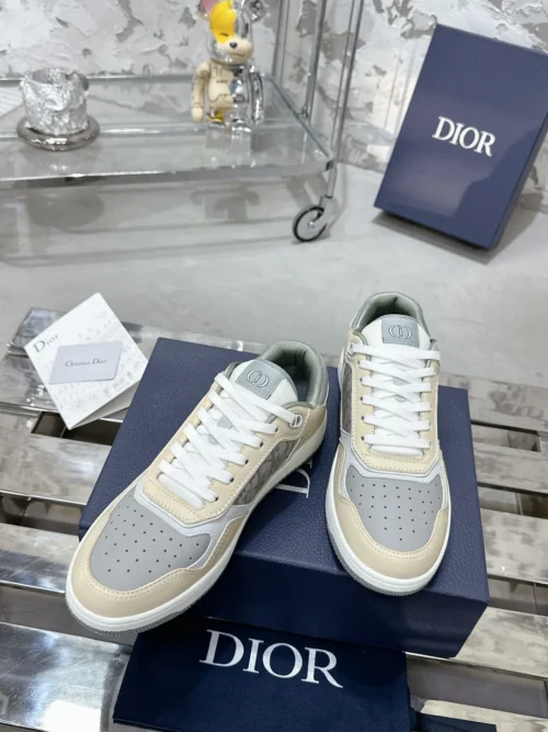 Dior B27 White Leather Sneakers Style 0357