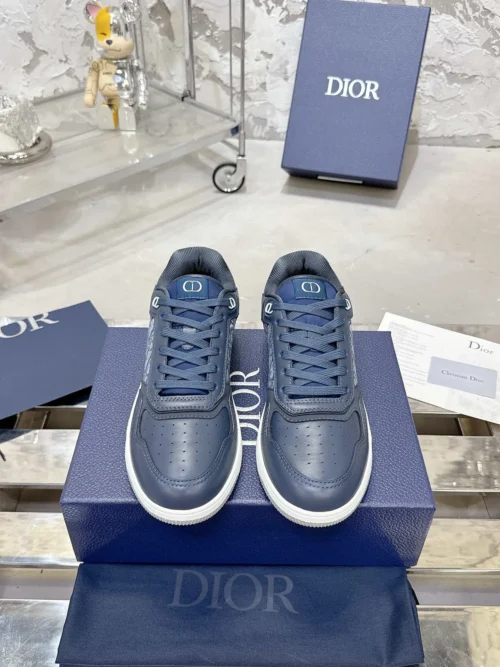 Dior B27 White Leather Sneakers Style 0361