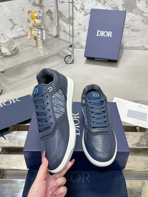 Dior B27 White Leather Sneakers Style 0361