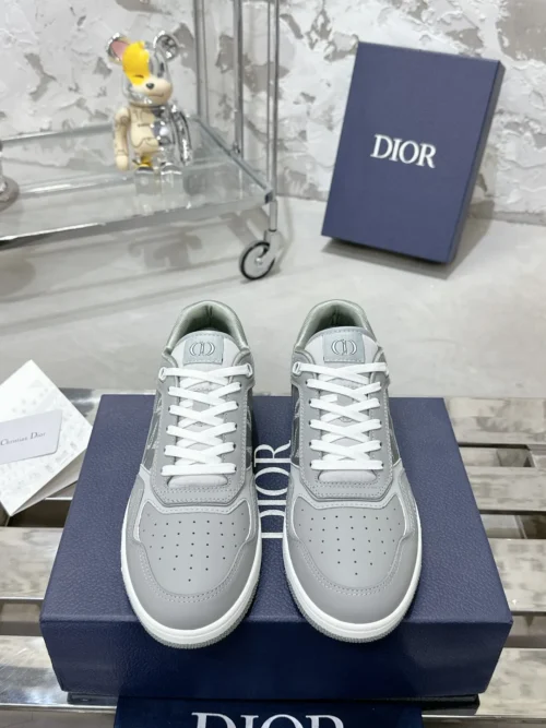 Dior B27 White Leather Sneakers Style 0363