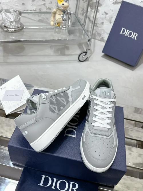 Dior B27 White Leather Sneakers Style 0363
