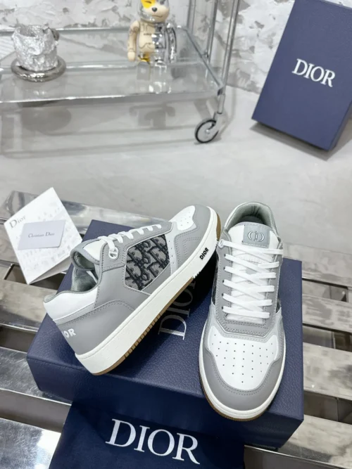 Dior B27 White Leather Sneakers Style 0364