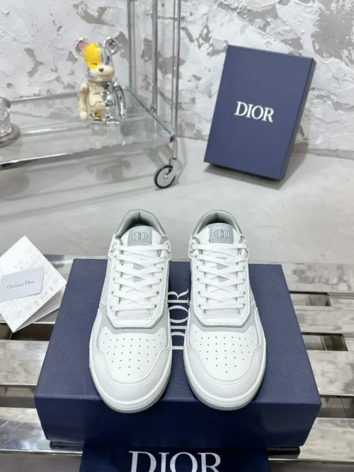Dior B27 White Leather Sneakers Style 0365