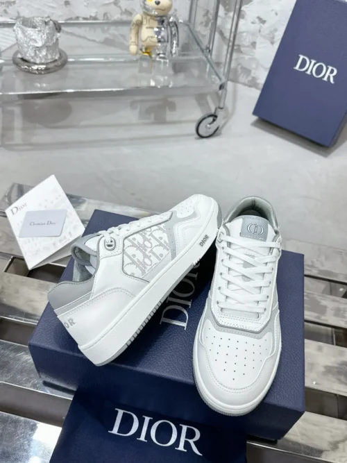Dior B27 White Leather Sneakers Style 0365