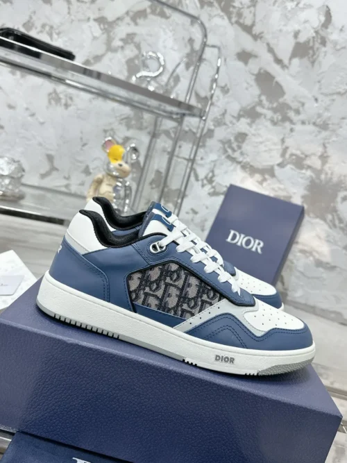 Dior B27 White Leather Sneakers Style 0366
