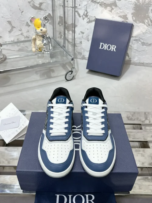 Dior B27 White Leather Sneakers Style 0366