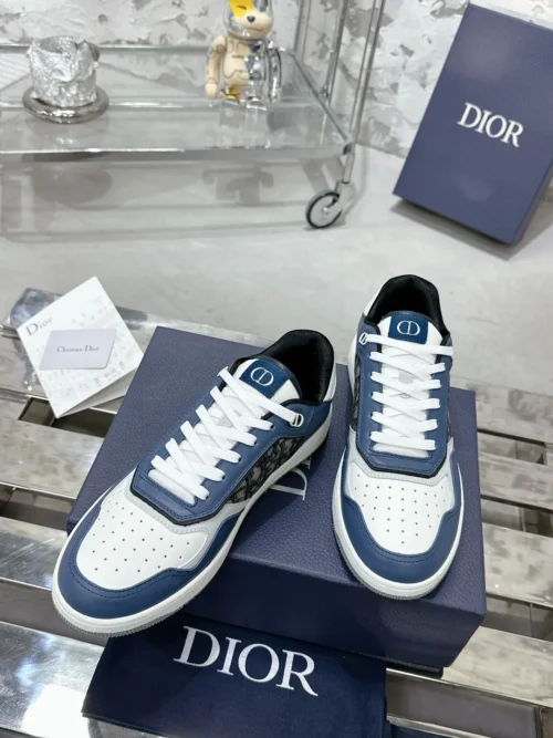 Dior B27 White Leather Sneakers Style 0366