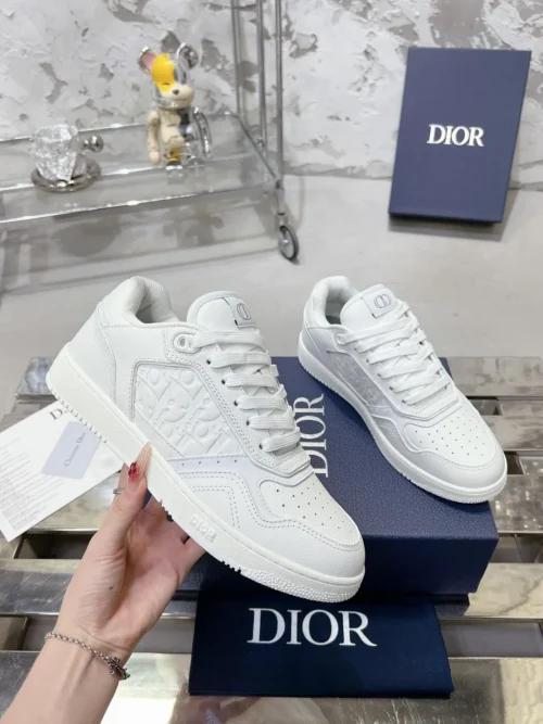 Dior B27 White Leather Sneakers Style 0367