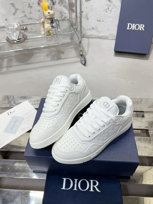 Dior B27 White Leather Sneakers Style 0367
