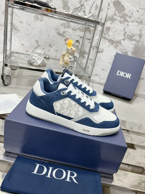 Dior B27 White Leather Sneakers Style 0369