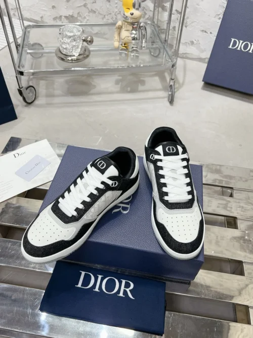 Dior B27 White Leather Sneakers Style 0371