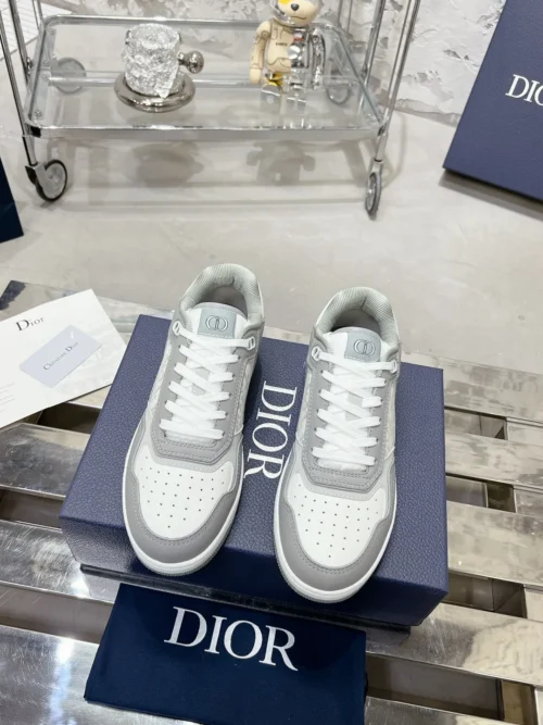 Dior B27 White Leather Sneakers Style 0373
