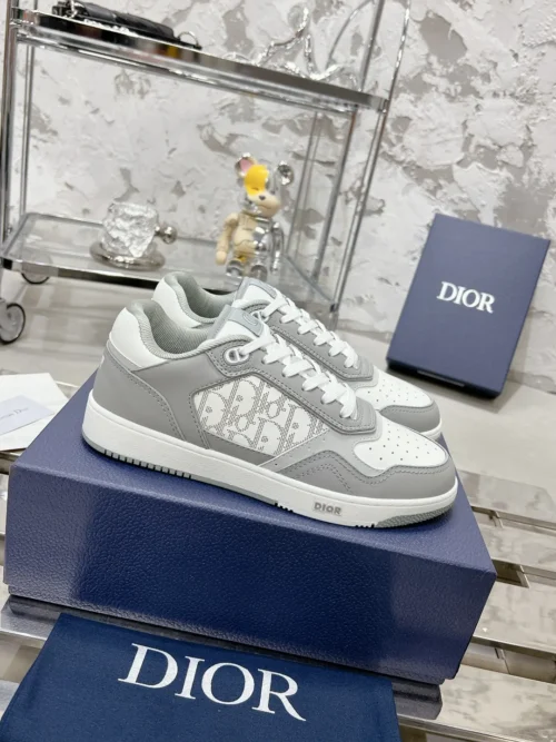 Dior B27 White Leather Sneakers Style 0373