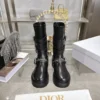 Dior Black Leather Boots Style 0473