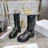 Dior Black Leather Boots Style 0473