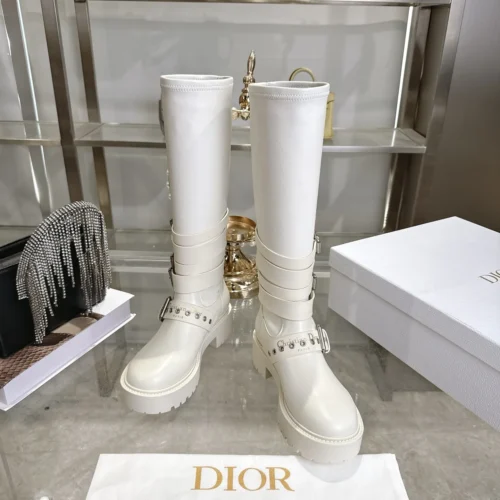 Dior Black Leather Boots Style 0475