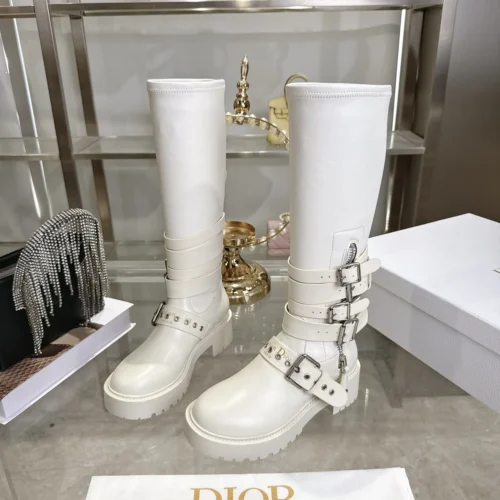 Dior Black Leather Boots Style 0475