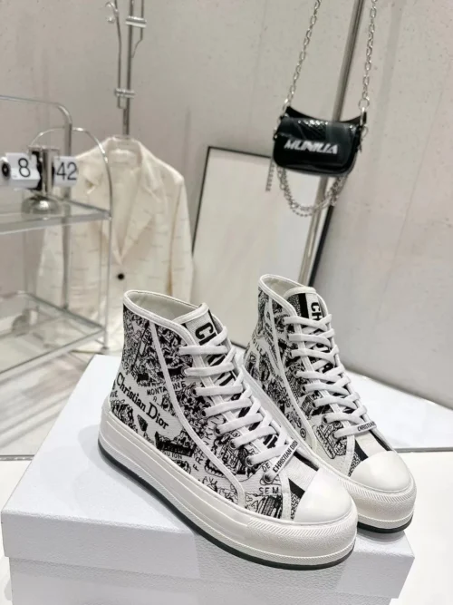 Dior Walk'n'Dior Canvas Chunky Sneakers Style 0483