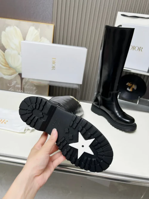 Dior Black Leather Boots Style 0501