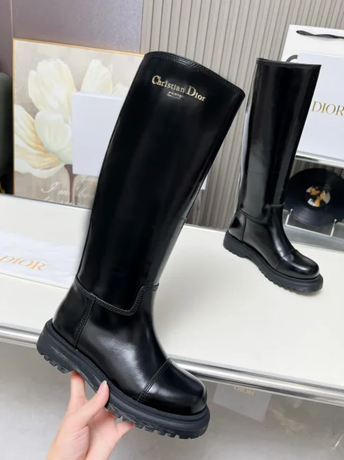 Dior Black Leather Boots Style 0501