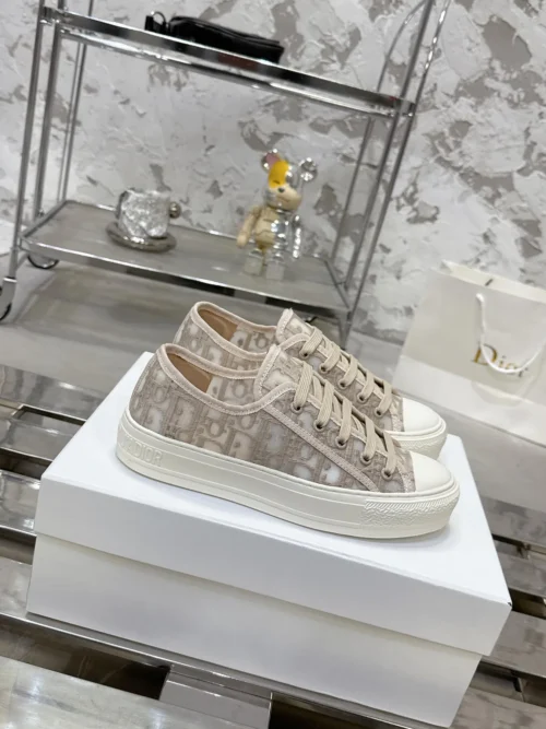 Dior Walk'n'Dior Black Mesh Chunky Sneakers Style 0519
