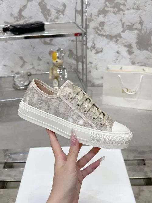 Dior Walk'n'Dior Black Mesh Chunky Sneakers Style 0519