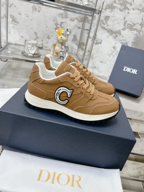 Dior White Leather Sneakers Style 0523