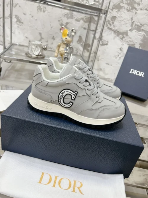 Dior White Leather Sneakers Style 0525