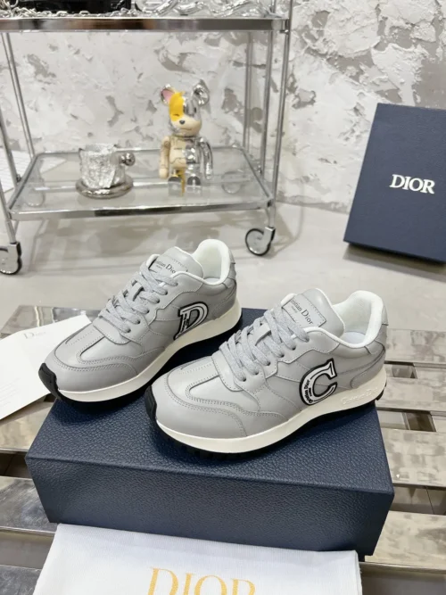 Dior White Leather Sneakers Style 0525