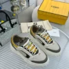 Fendi Force Brown Calfskin Sneakers Style 0032