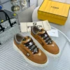 Fendi Force Brown Calfskin Sneakers
