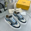 Fendi Force Brown Calfskin Sneakers Style 0035