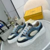 Fendi Force Brown Calfskin Sneakers Style 0035