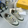 Fendi Force Brown Calfskin Sneakers Style 0036