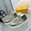 Fendi Force Brown Calfskin Sneakers Style 0036