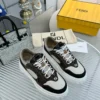 Fendi Force Brown Calfskin Sneakers Style 0038