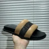 Fendi Black Leather Slides Style 0052