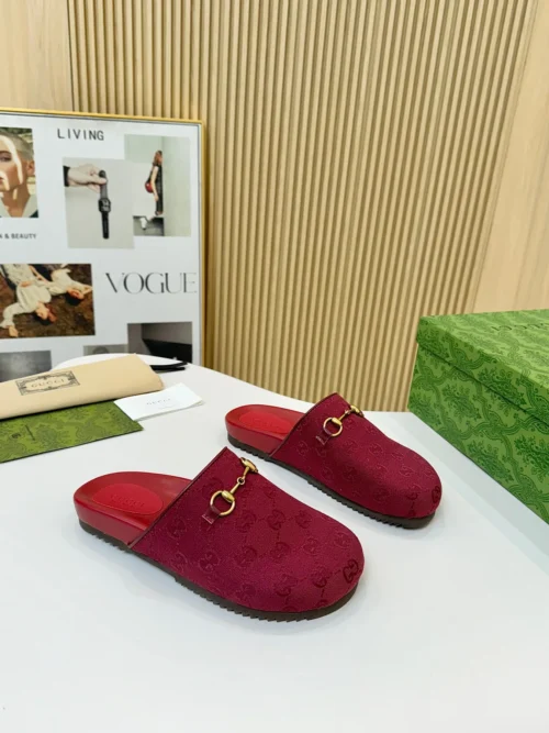 Gucci Lambskin Slides Style 0015
