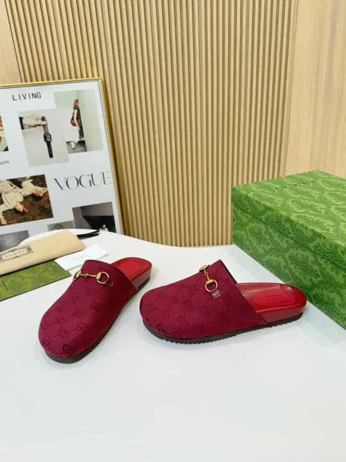 Gucci Lambskin Slides Style 0015